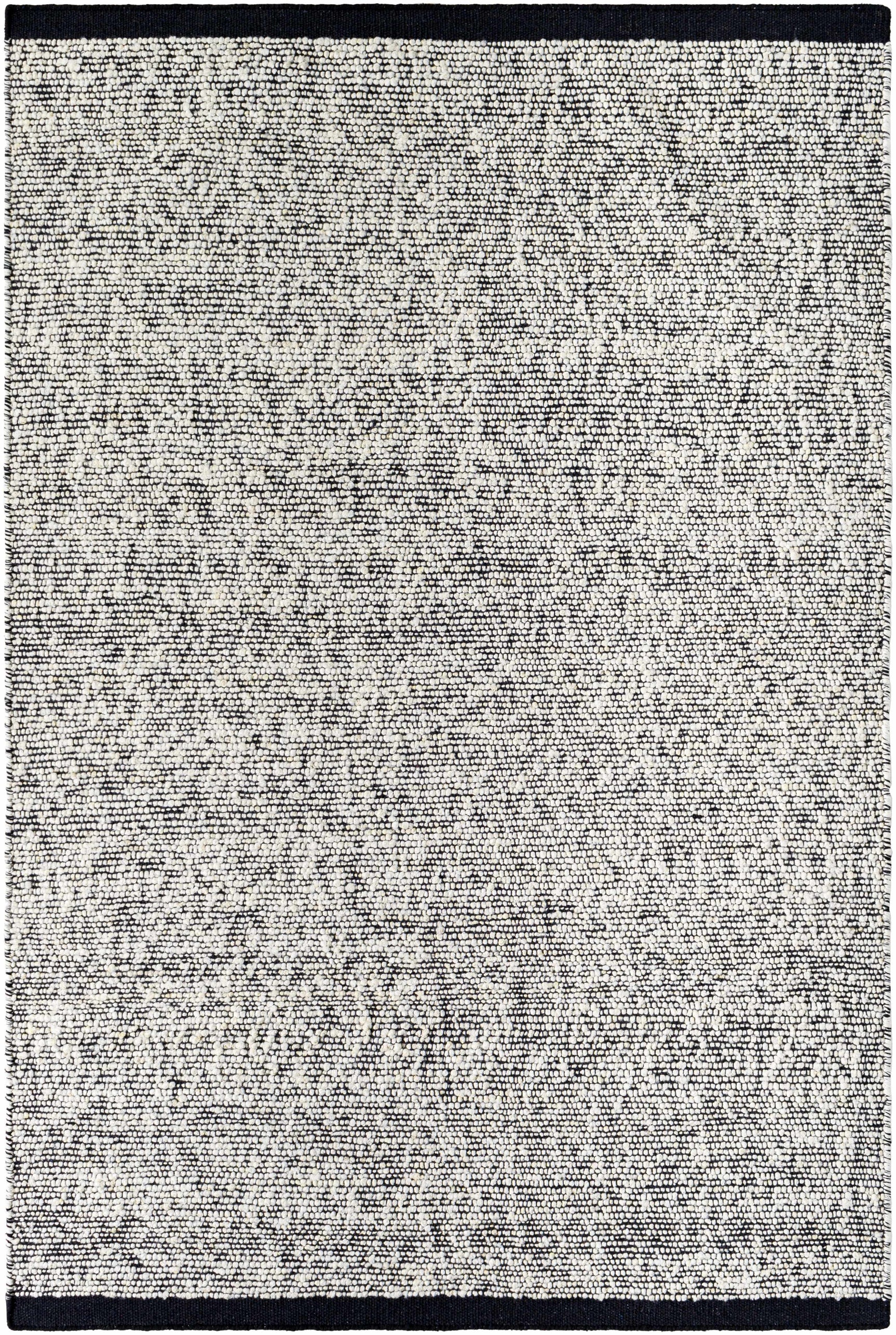 Nenet Black Hand Woven Area Rug - Clearance