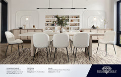 Sonoma 110" Wood Dining Table - Ornate Home