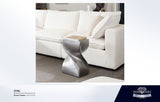 Spire Nickel Aluminum End Table - Ornate Home