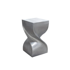 Spire Nickel Aluminum End Table - Ornate Home