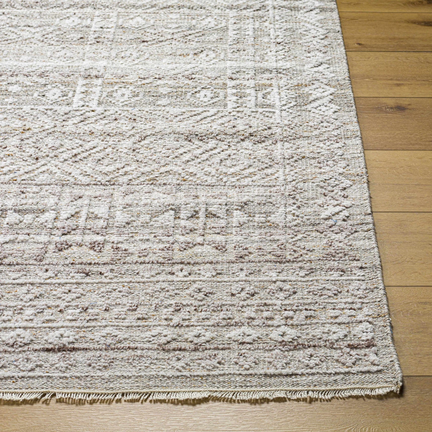 Kazi Beige Premium Area Rug - Clearance