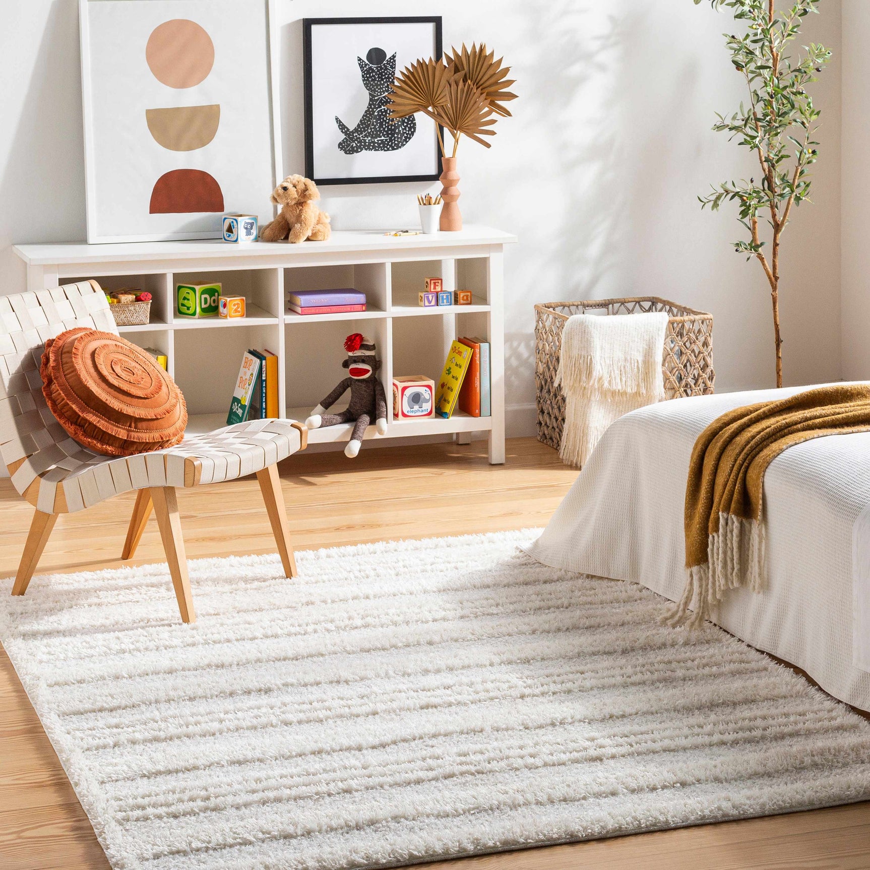 Deva Cream Area Rug - Clearance