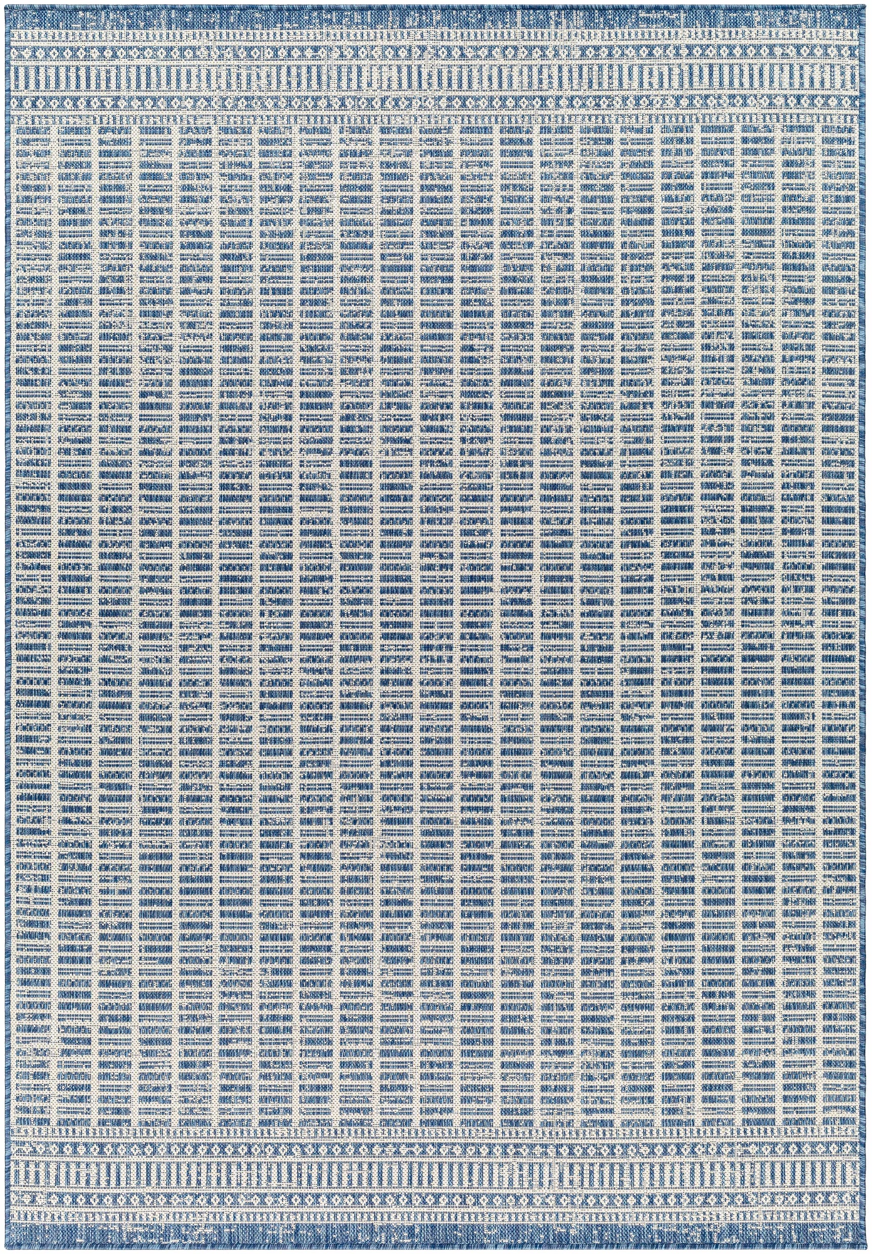 Amena Blue Outdoor Area Rug - Clearance