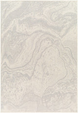Basma Cream Marble Outdoor Area Rug - Clearance