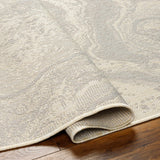 Basma Cream Marble Outdoor Area Rug - Clearance