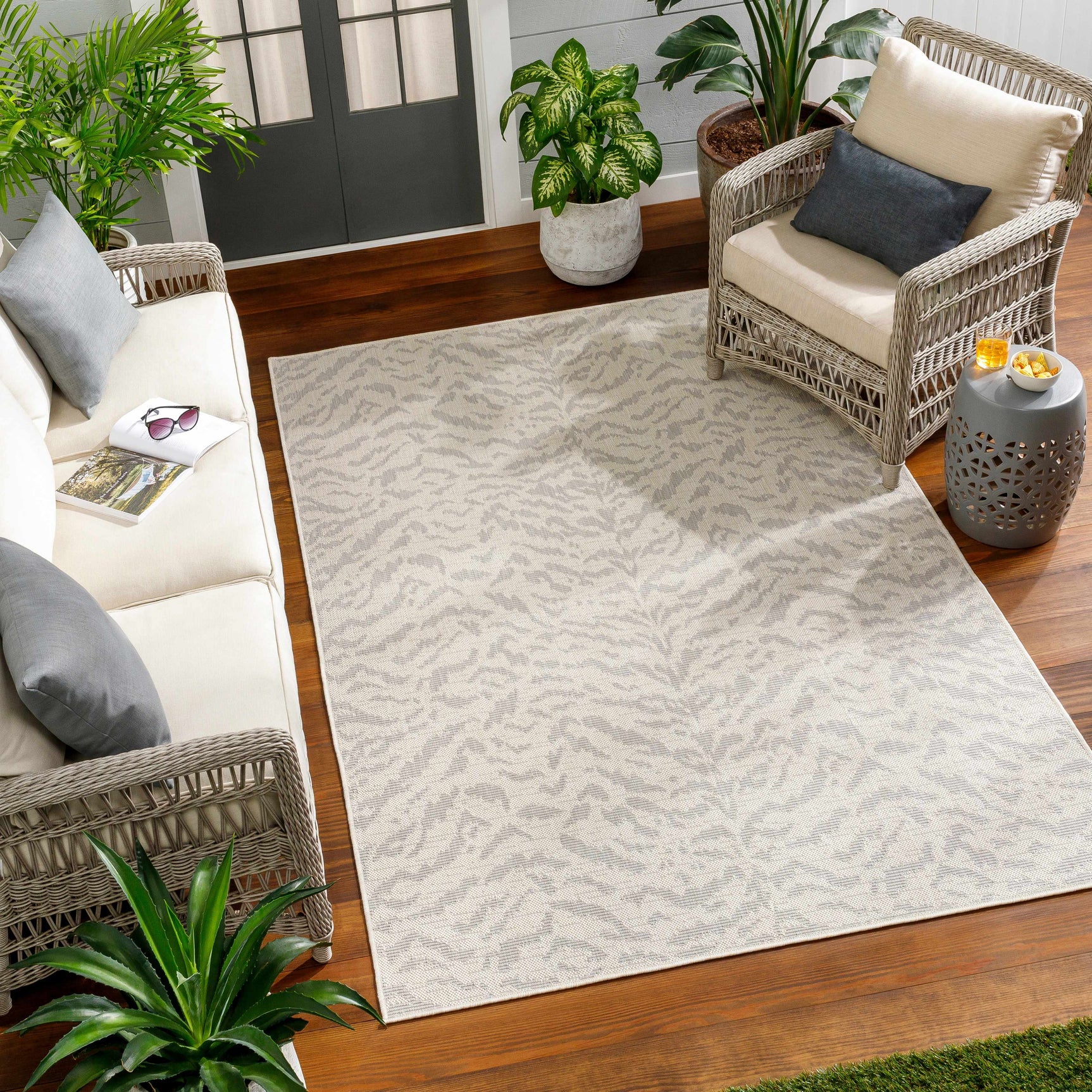 Friso Cream Outdoor Area Rug - Clearance