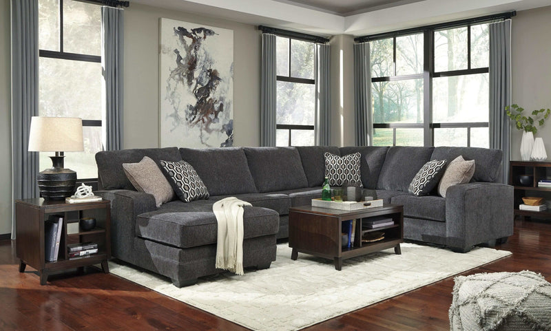 (Online Special Price) Tracling Slate 3pc LAF Chaise Sectional - Ornate Home