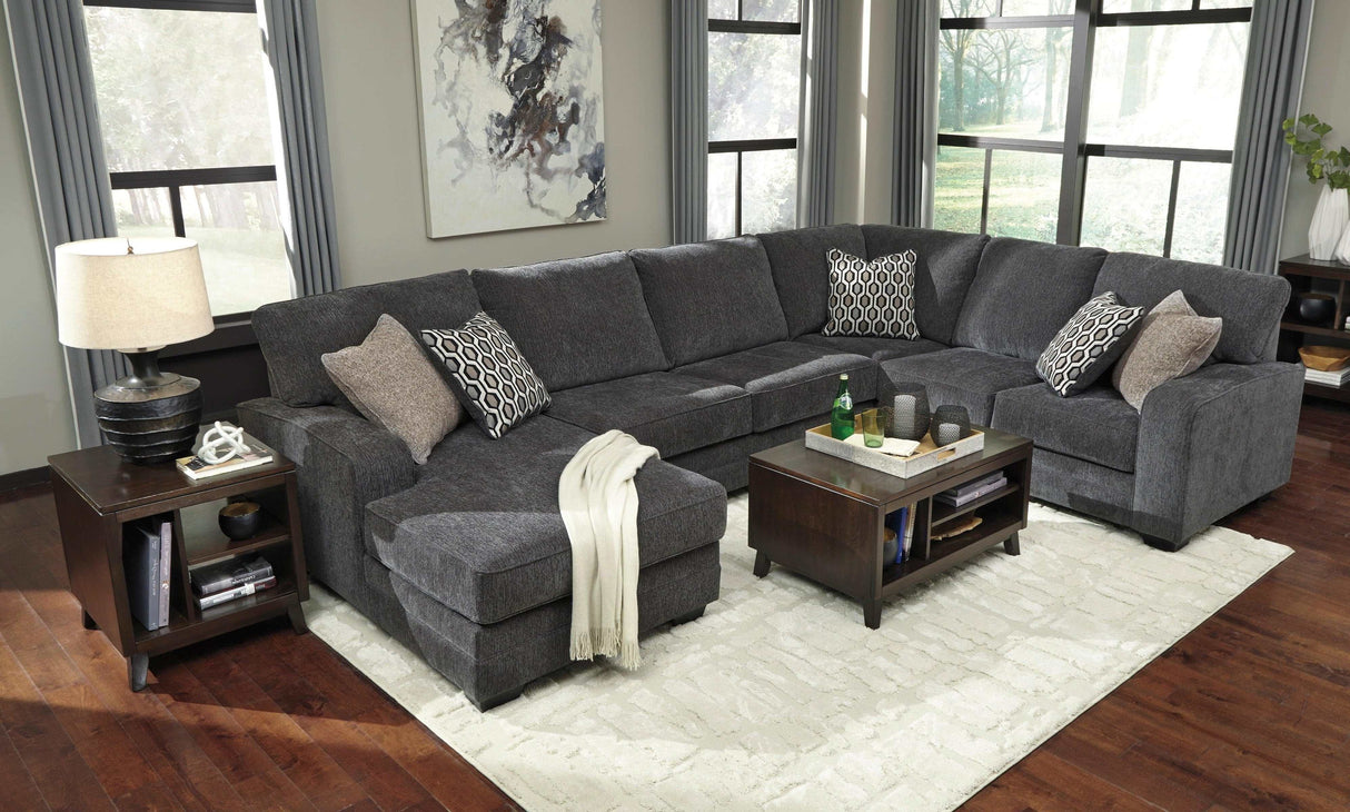 (Online Special Price) Tracling Slate 3pc LAF Chaise Sectional - Ornate Home