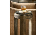 Nuvola Light Emperador/Antique Nickel Drink Table