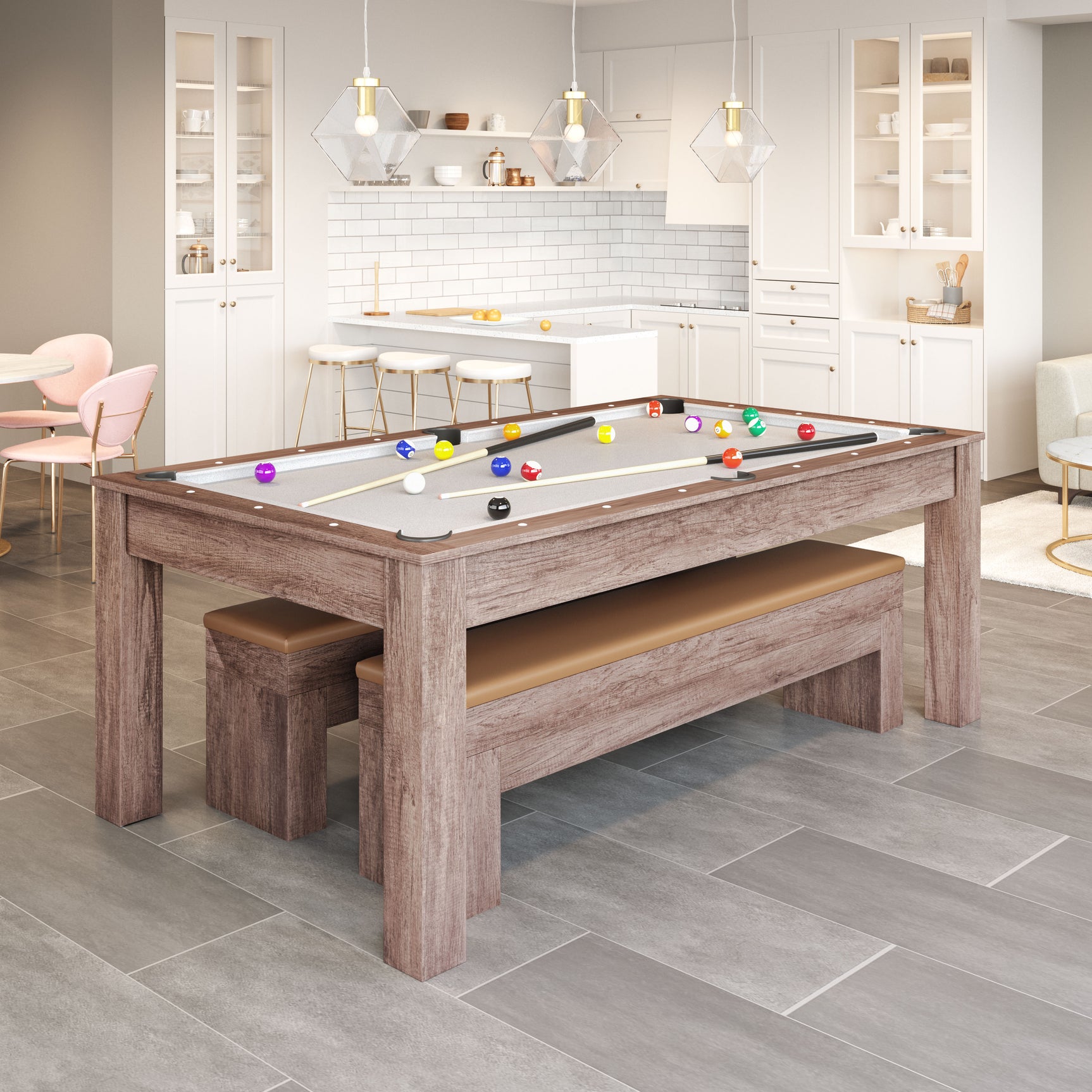 Bonker Brown 3 in 1 Table