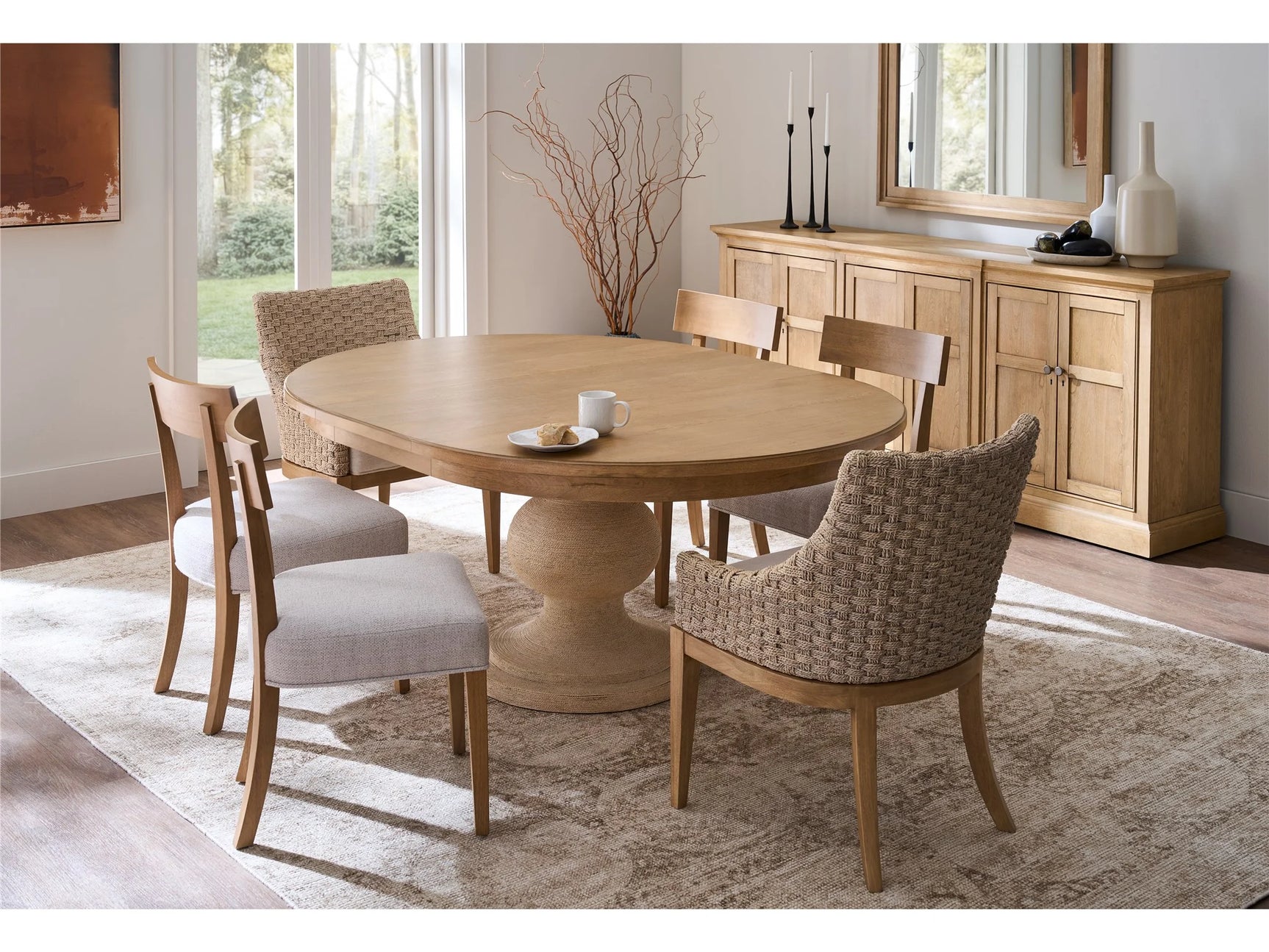 Birchaven Nomad Snow/Brindle/Abaca Woven Chair