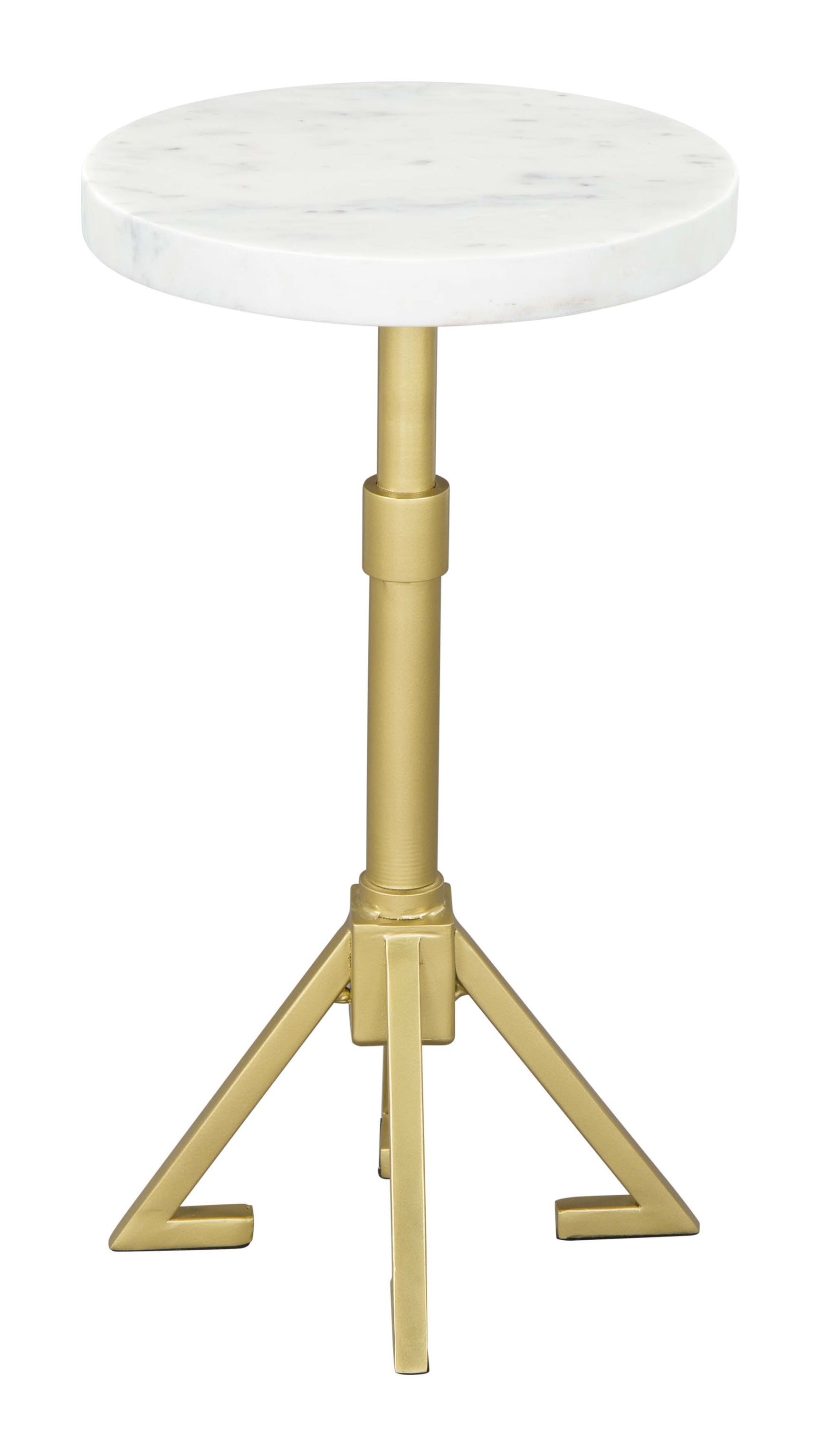 Maurice White & Gold Side Table