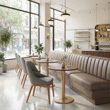 Alto Brown & Gold Bistro Table