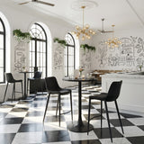 Magnus Black Barstool (Set of 2)