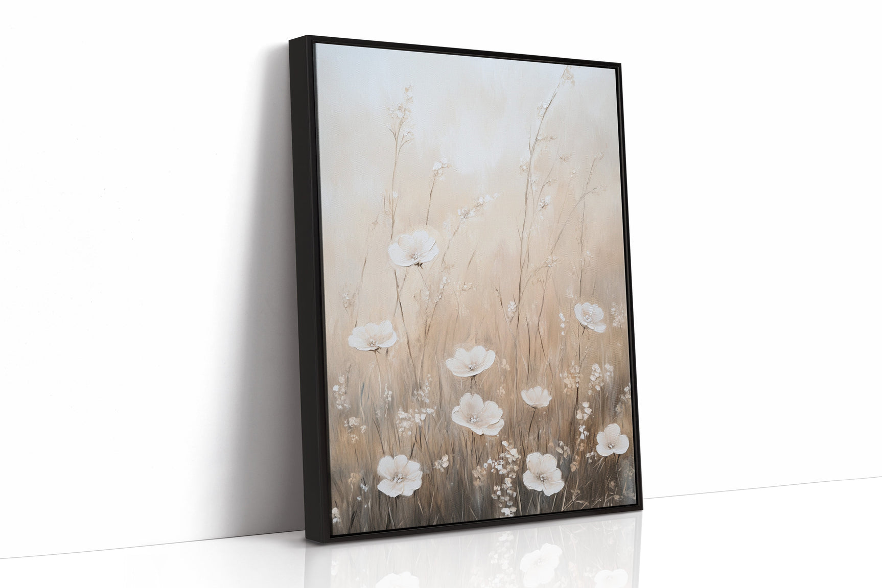 Serenity in Beige Blossoms