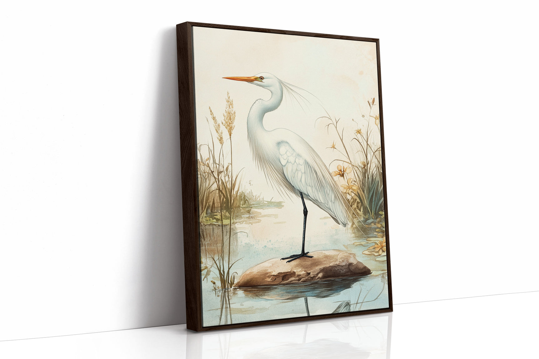 Tranquil Heron Reverie