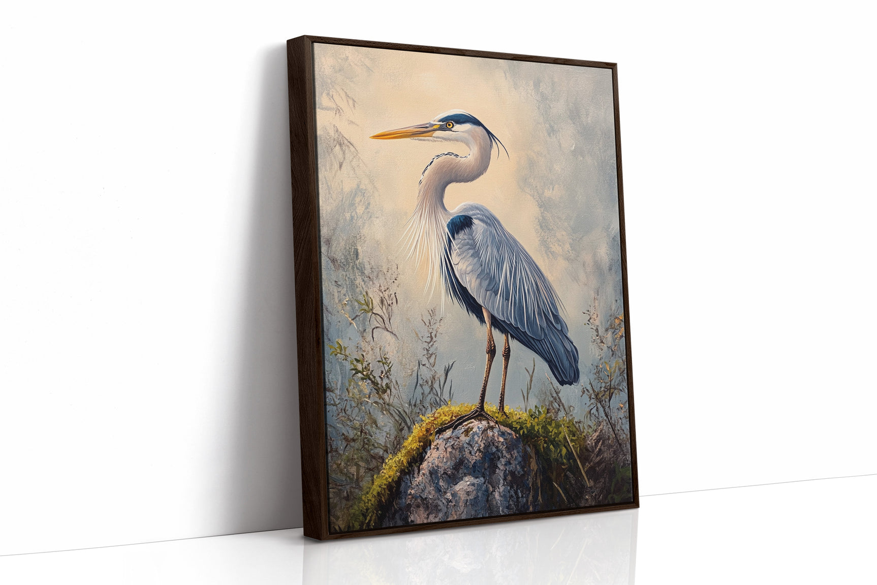 Azure Serenity Heron