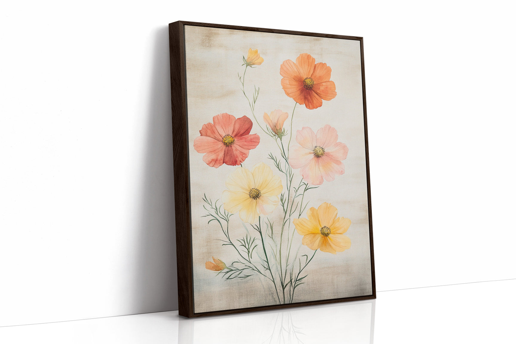 Sunlit Pastel Blossoms