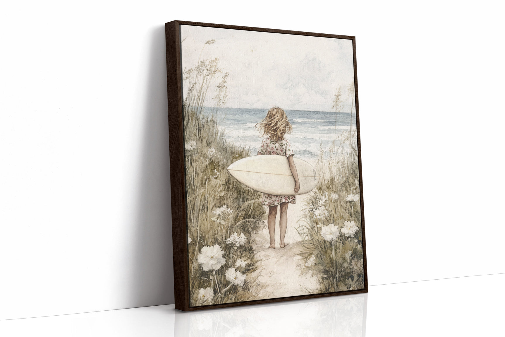 Seaside Surfer Girl