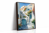Steps Through Sunlit Bougainvillea