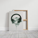 Tranquil Wilderness - Minimalist Forest Art