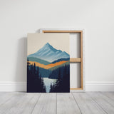 Serene Peaks - Modern Mountain Landscape Print