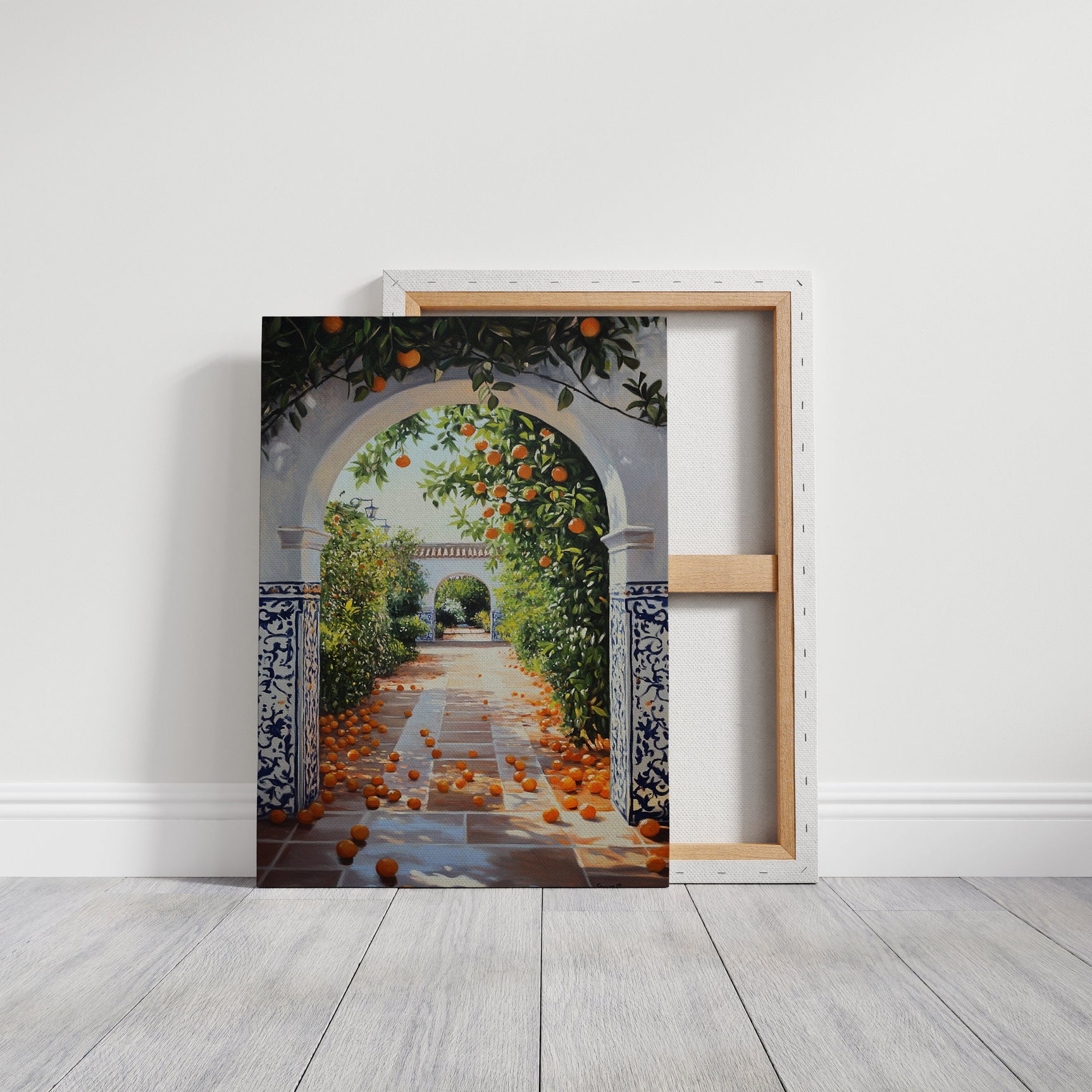 Sunlit Citrus Pathway