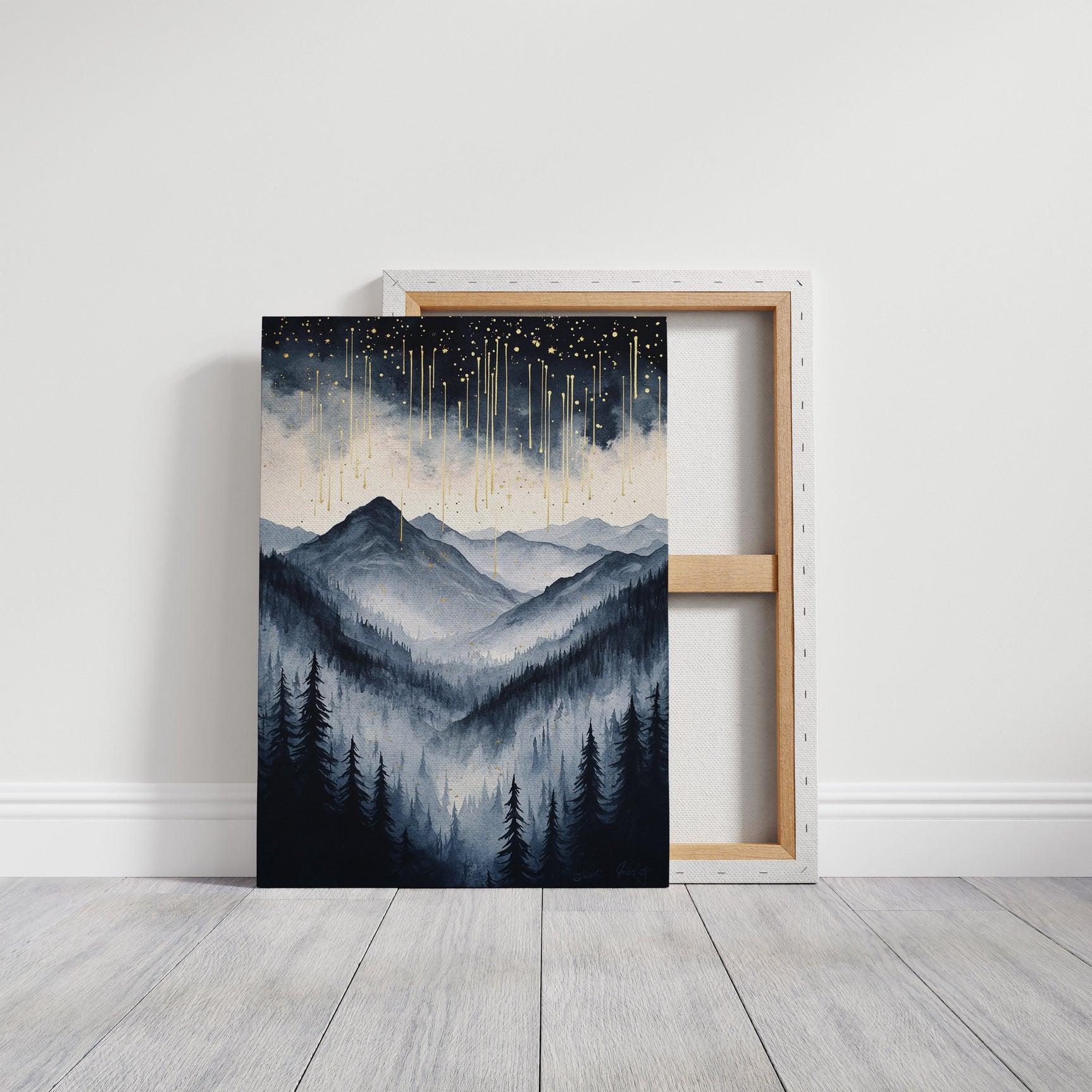 Starlit Peaks in Twilight