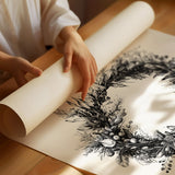 Monochromatic Wreath in Winter