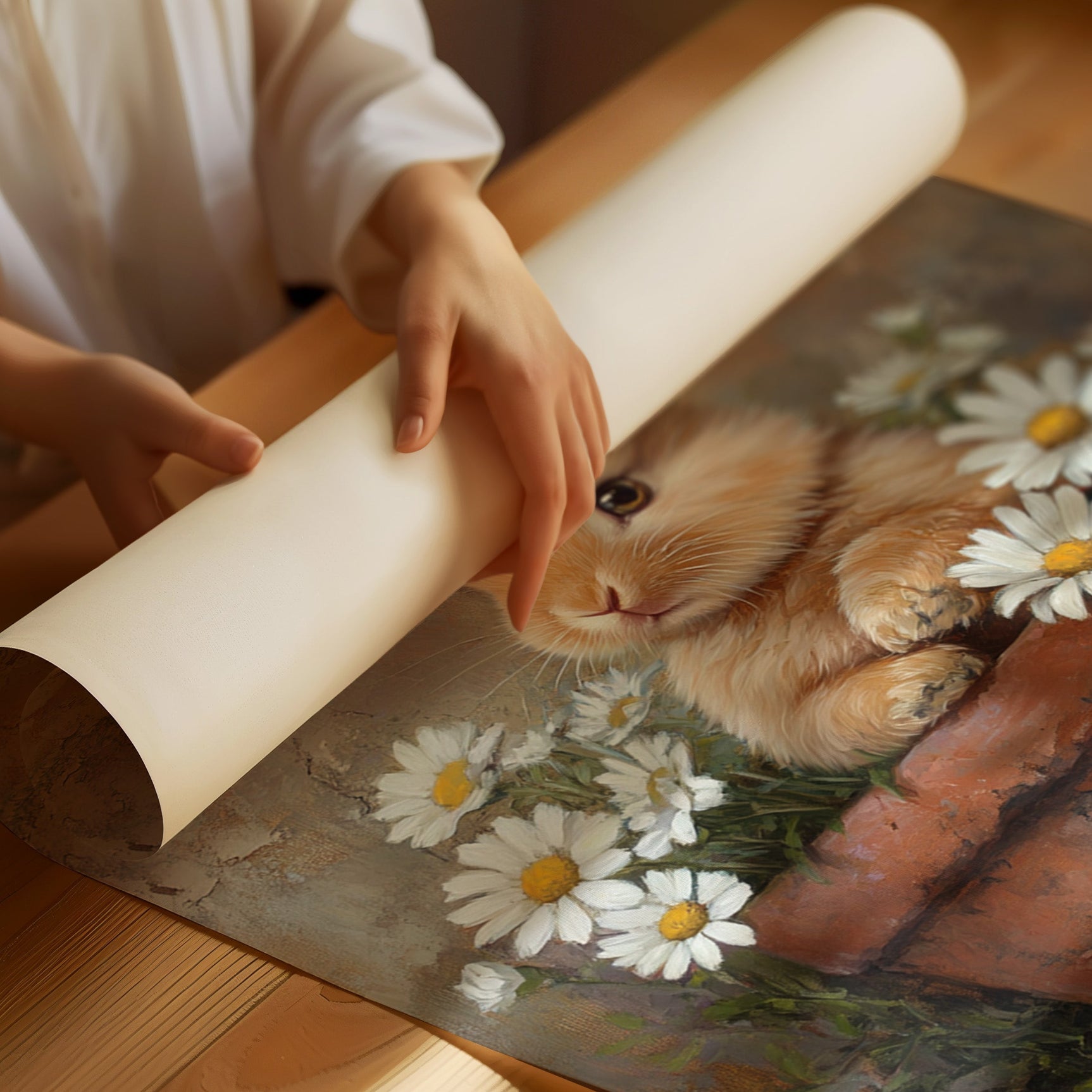 Rustic Bunny Blossom Reverie