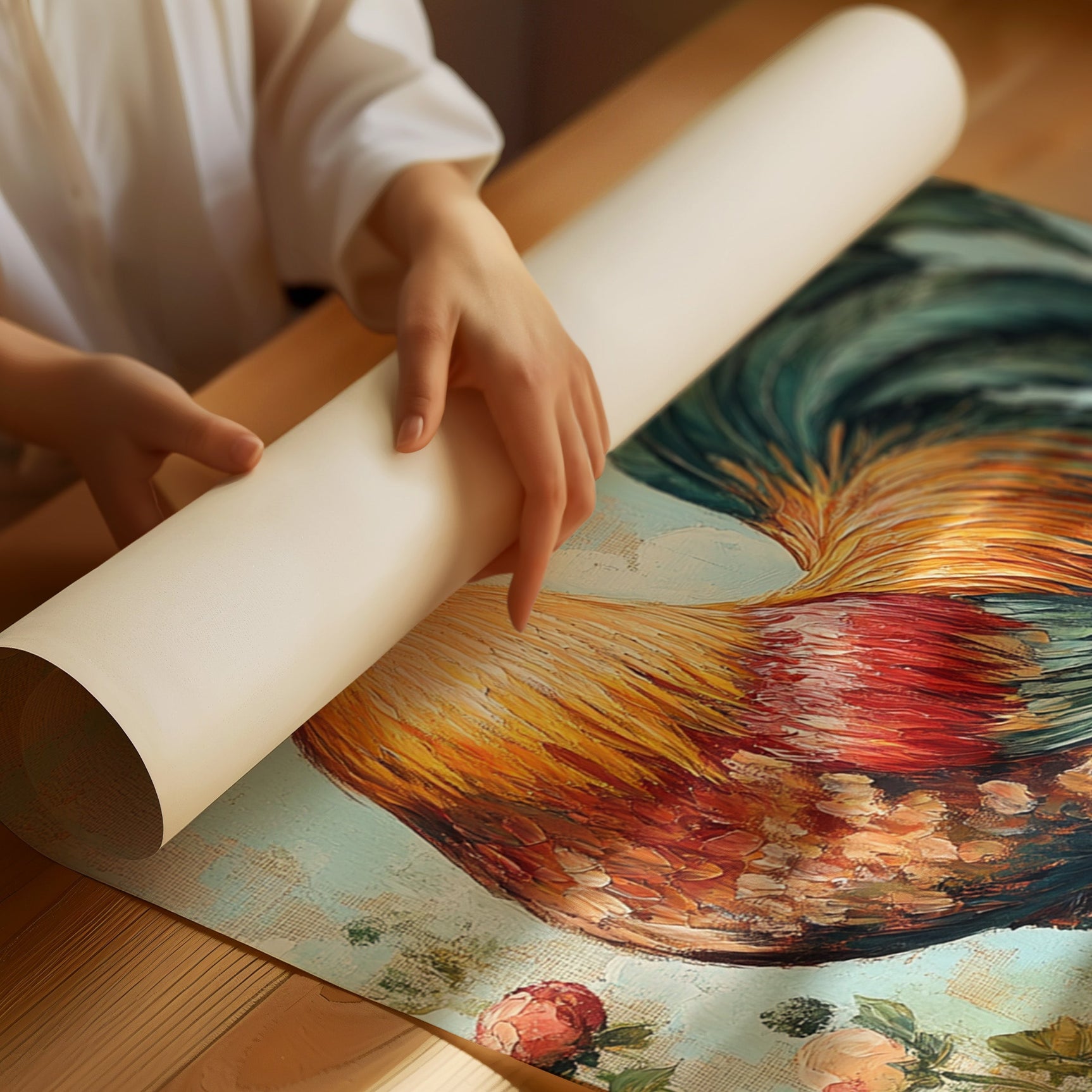 Sunlit Rooster