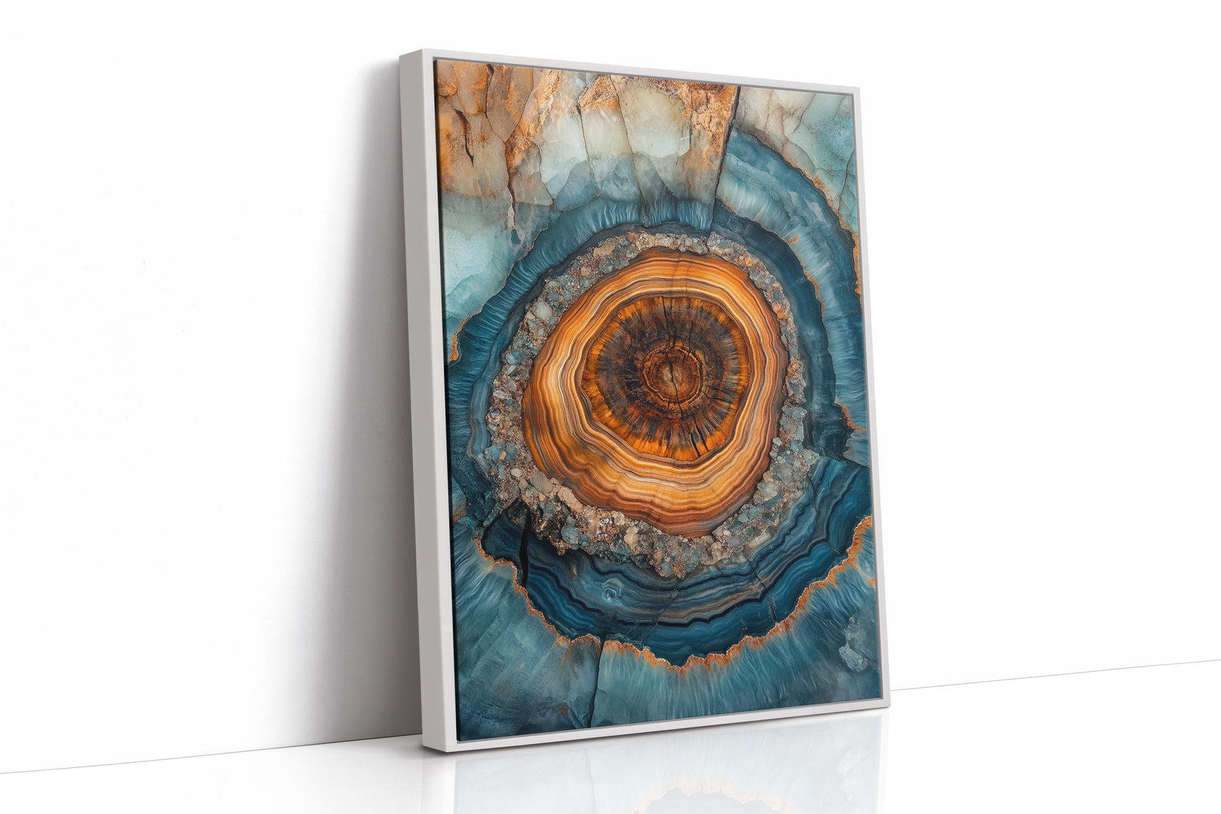 Ethereal Geode - Abstract Mineral Art