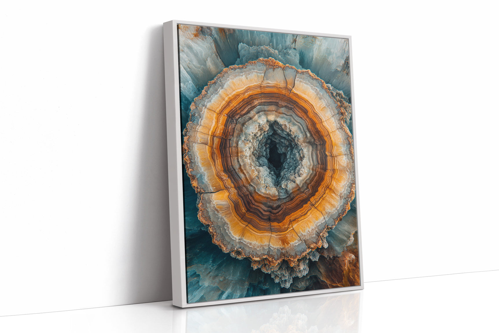 Ethereal Geode - Earthy Abstract Art