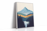 Serene Peaks - Modern Mountain Landscape Print