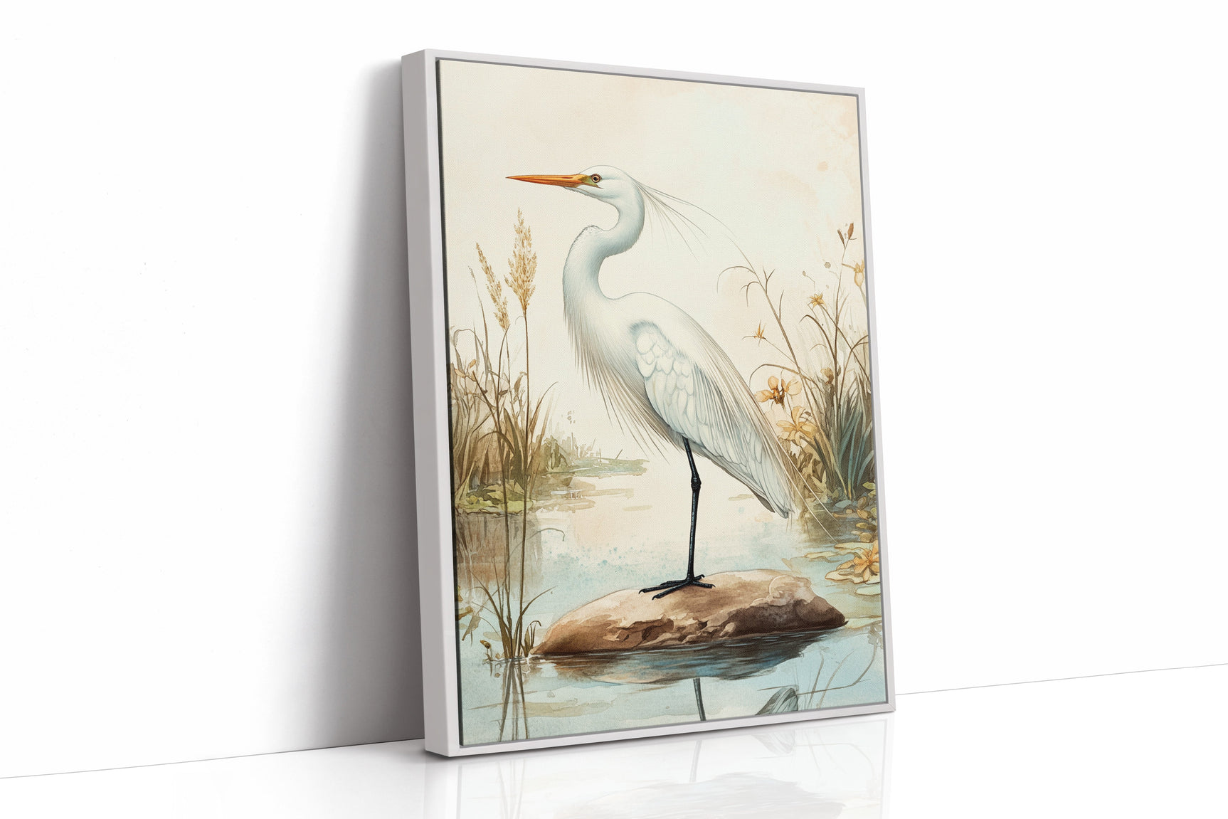 Tranquil Heron Reverie