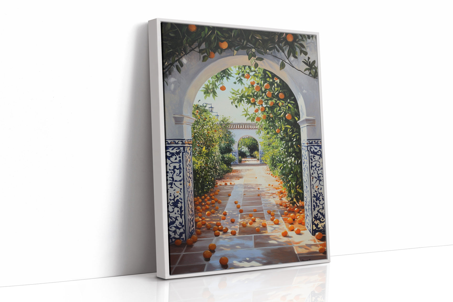 Sunlit Citrus Pathway