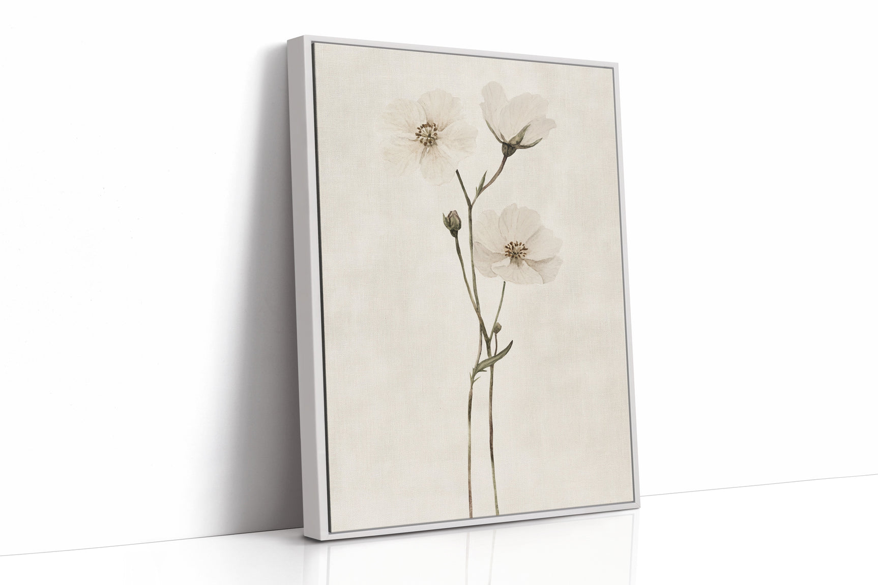Whispering Blooms: Ivory Serenity