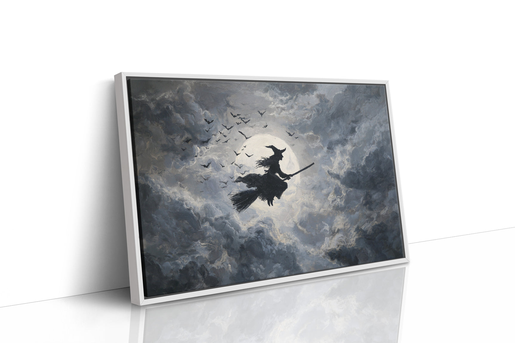 Midnight Flight Under Moonlit Skies