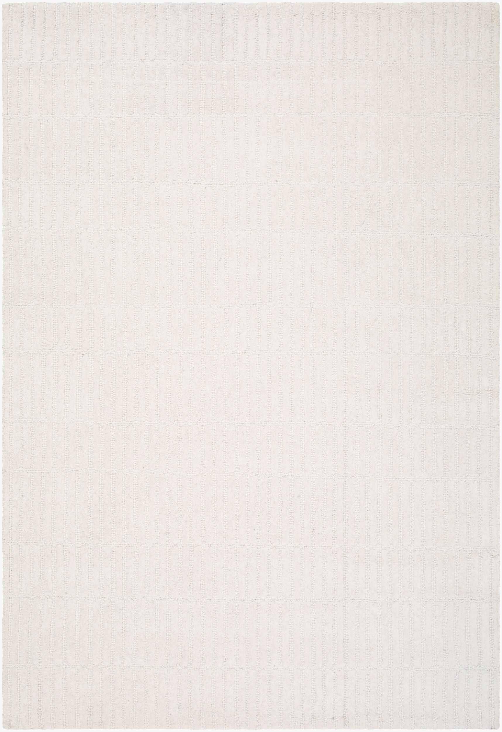 Finial Beige Wool Area Rug