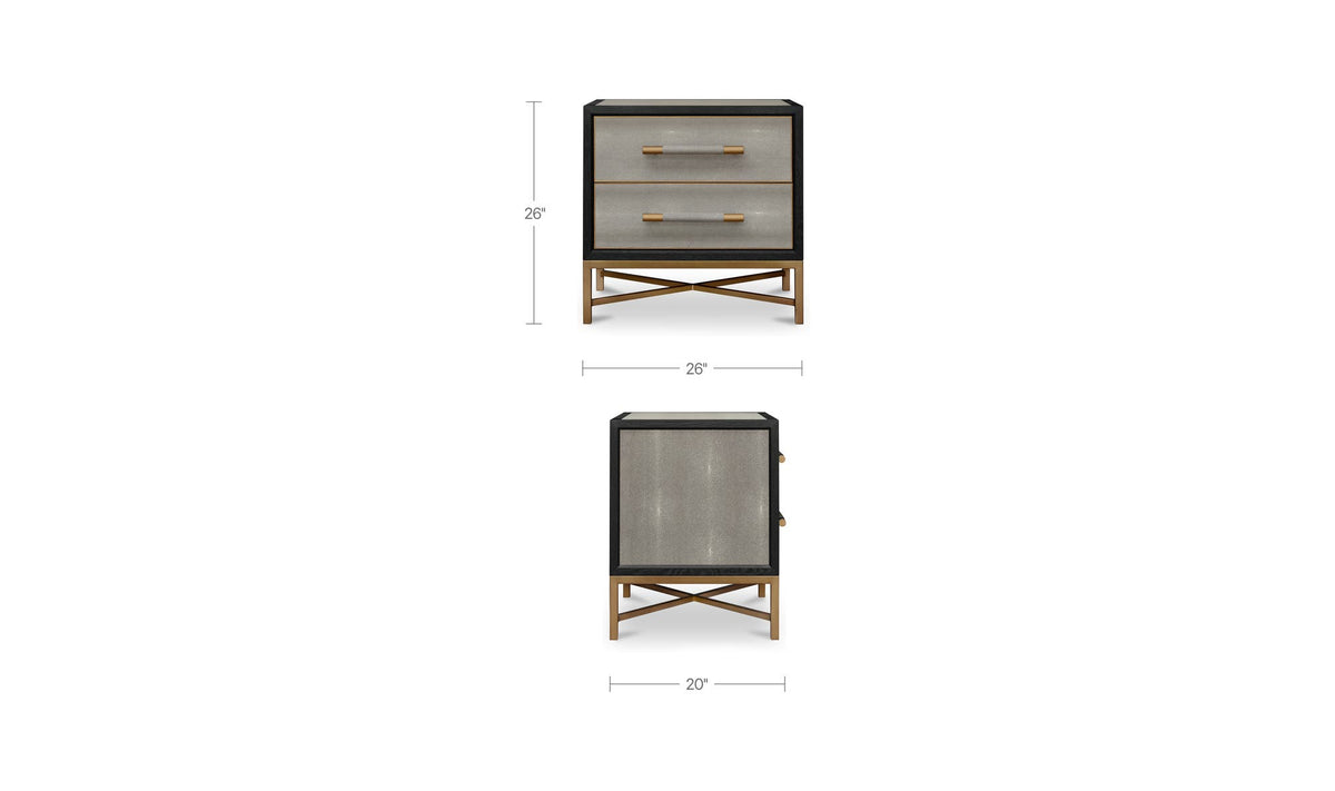 Mako Grey Nightstand