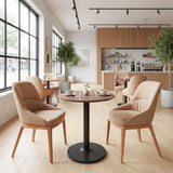 Alto Brown & Black Bistro Table