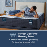 iComfort Iona 13" Light Blue/Multicolor Memory Foam Cal King Medium Mattress