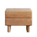 Wolfe Oak Wood Nightstand - Ornate Home