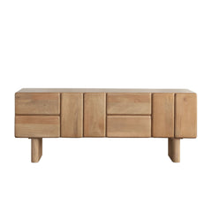 Wolfe Oak Wood Sideboard - Ornate Home