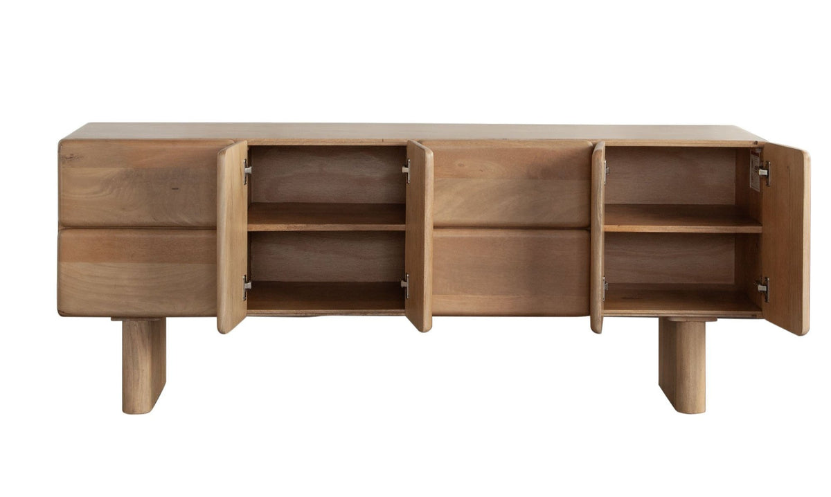 Wolfe Oak Wood Sideboard - Ornate Home
