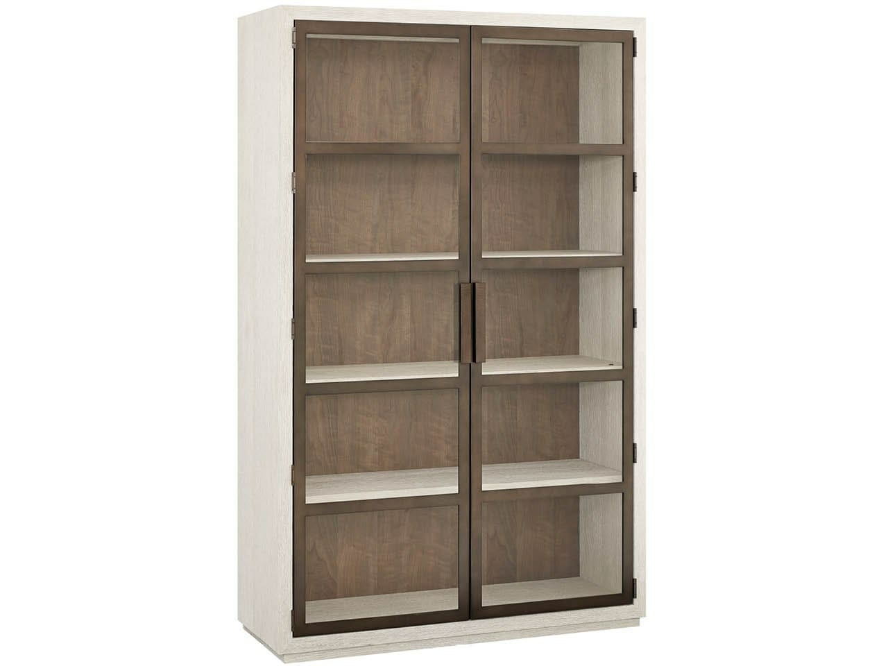 Modern Mist Oak Display Cabinet