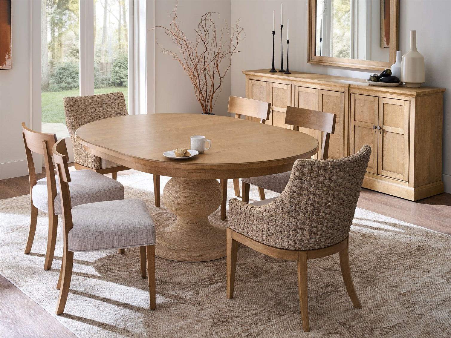 Birchaven Brindle/Abaca Wrapped Dining Table