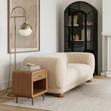 Waterloo White & Bronze Floor Lamp