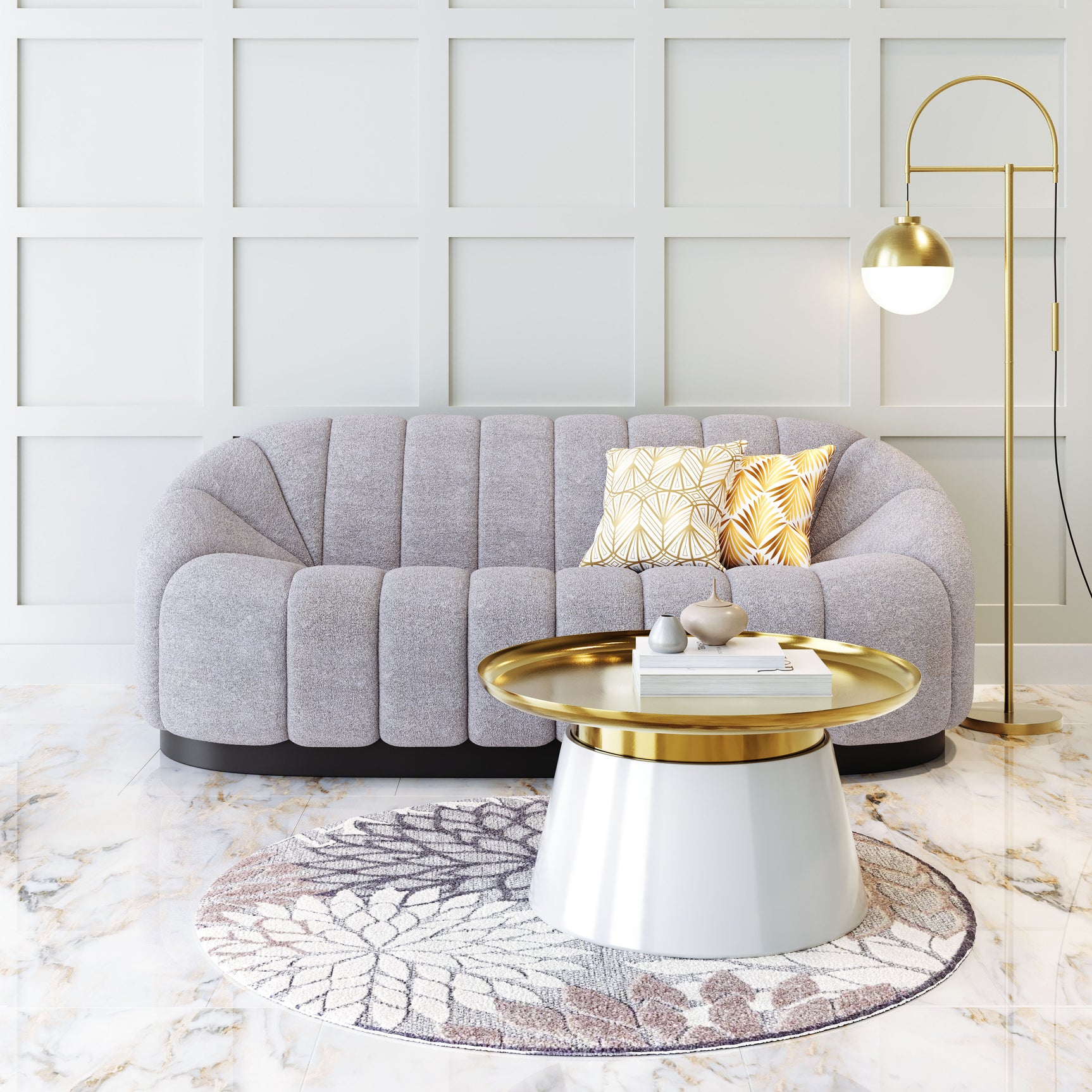 Bhutan Light Gray Sofa
