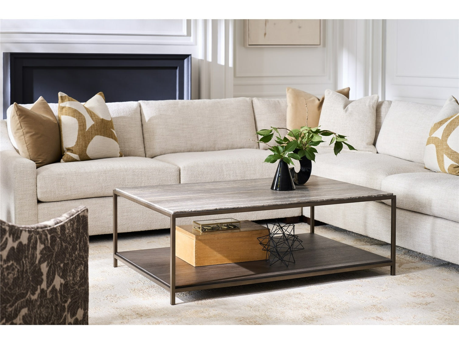 Montclair Birchaven Dark Gray/Cocoa Cocktail Table